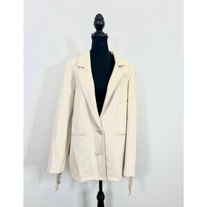 Show Me Your MuMu - Cream Fringe Blazer